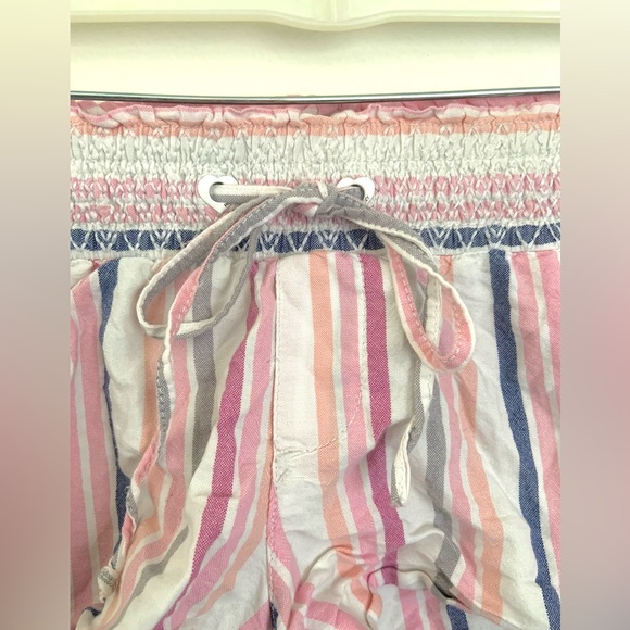 Y2K Striped Roxy Micro Shorts - Picture 2 of 5